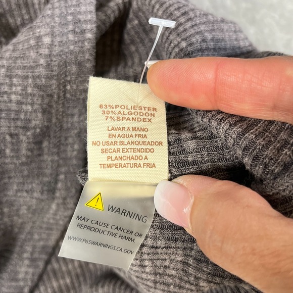 Bella Swan Elana Gilbert Long Sleeve Top Womens Large Brown/Gray Stretch - Picture 11 of 11